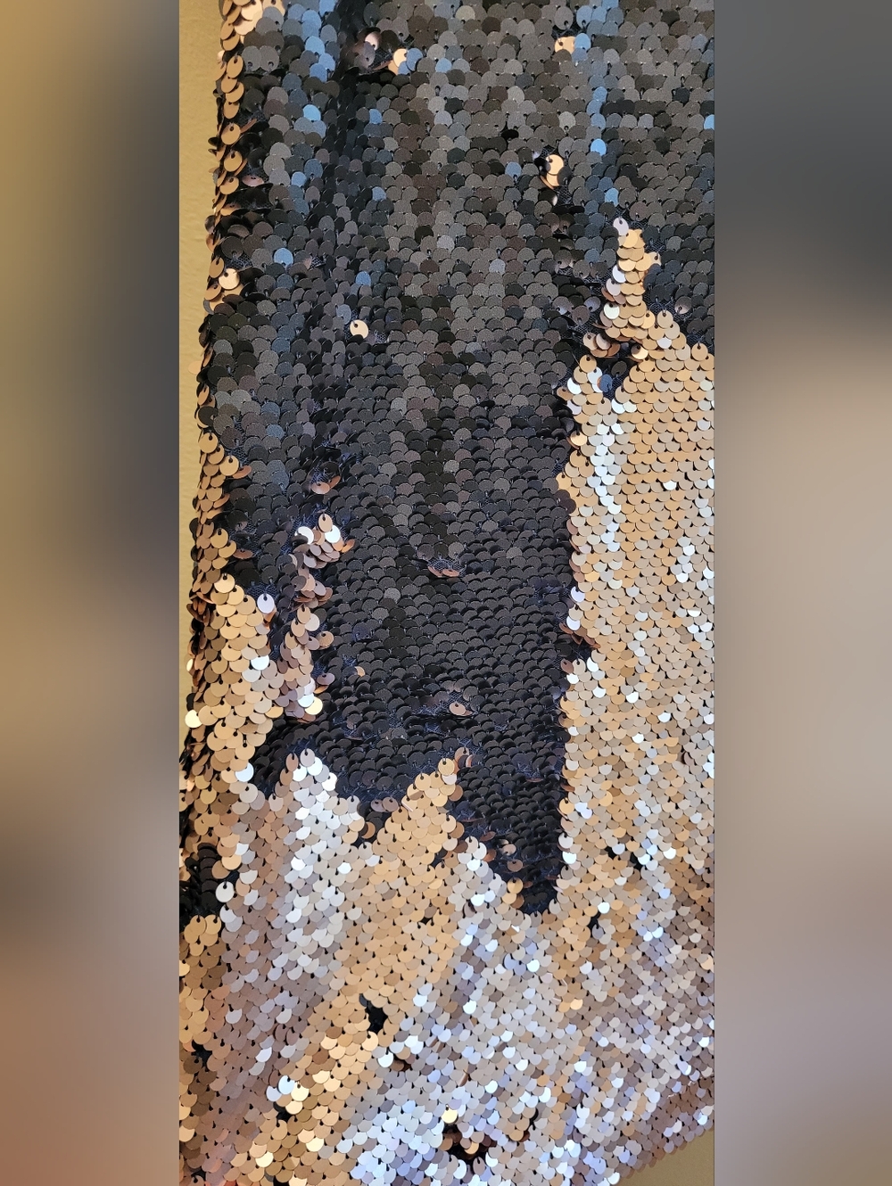 GAP kids Sequin Dress Rose Gold and Navy Blue Short Sleeve  XL - Picture 4 of 9